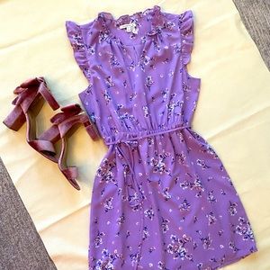 Women’s lavender floral dress